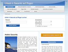 Tablet Screenshot of hotels-sassnitz-ruegen.de